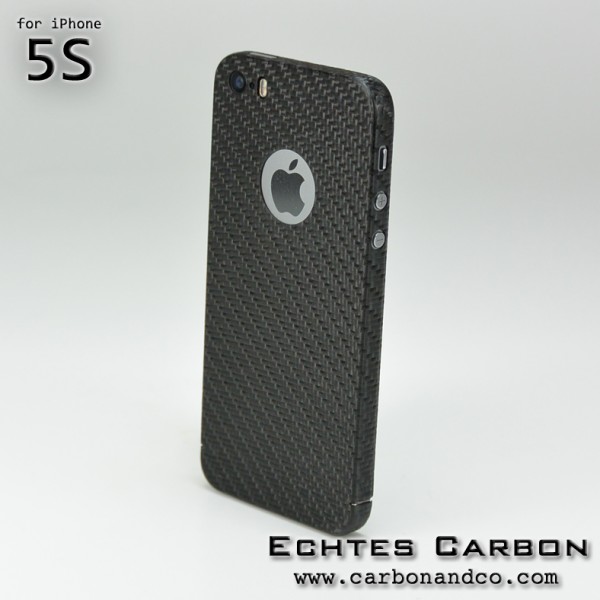 Carbon Cover iPhone 5s mit Logo Window
